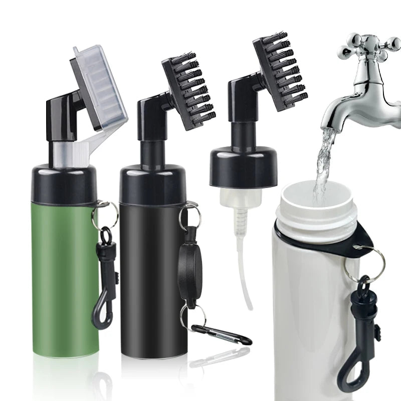 Golf Clean Brush Portable Golf Club Groove Brush with Push Type Water Bottle Water Brush Golf Clubs Cleaning Golf Accessories
